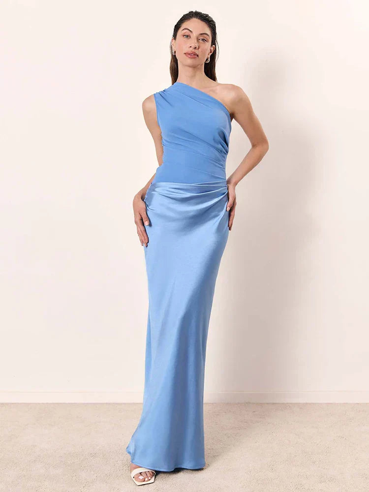 Isabella™ | Maxi Dress with a Gilt in Satin