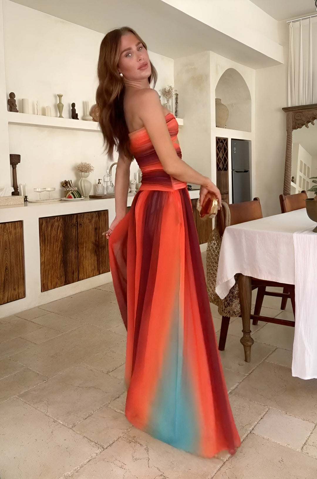 Clara | Strapless Maxi Dress