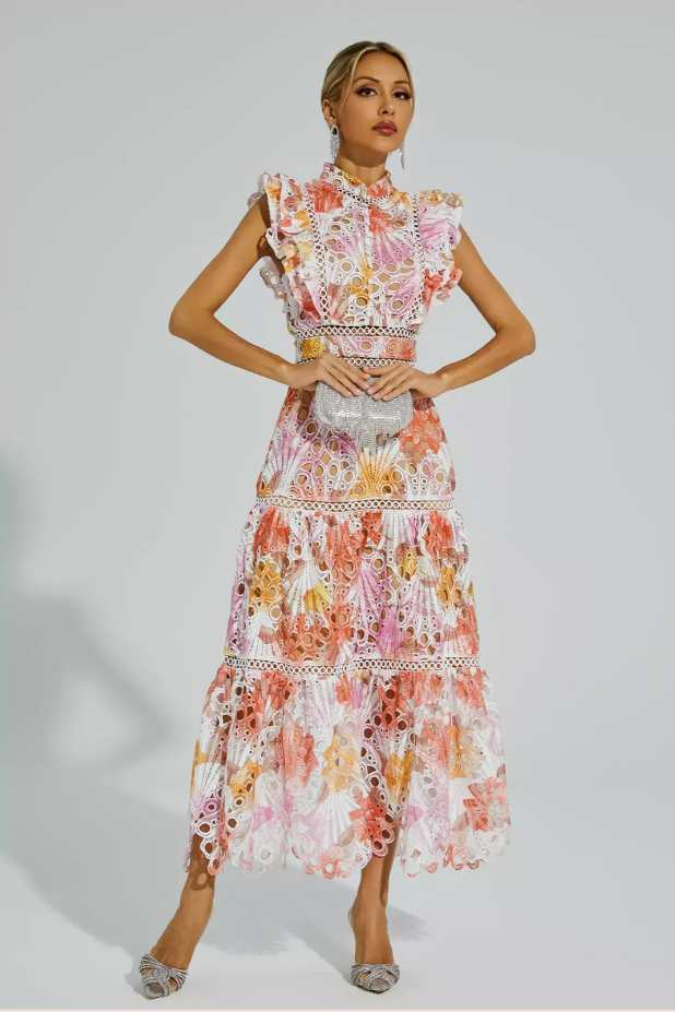 Rebecca | Hollow Sleeveless Maxi Dress