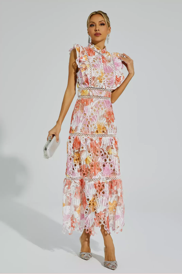 Rebecca | Hollow Sleeveless Maxi Dress