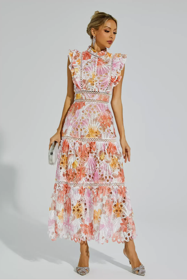 Rebecca | Hollow Sleeveless Maxi Dress