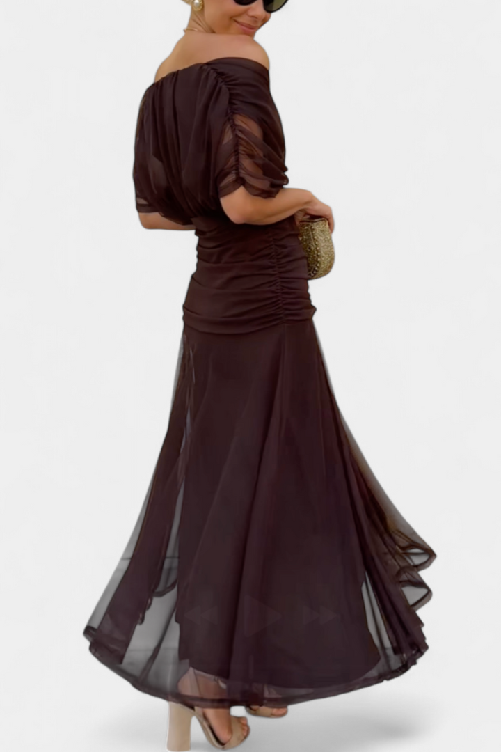 Elisanne - Elegant Off-Shoulder Dress