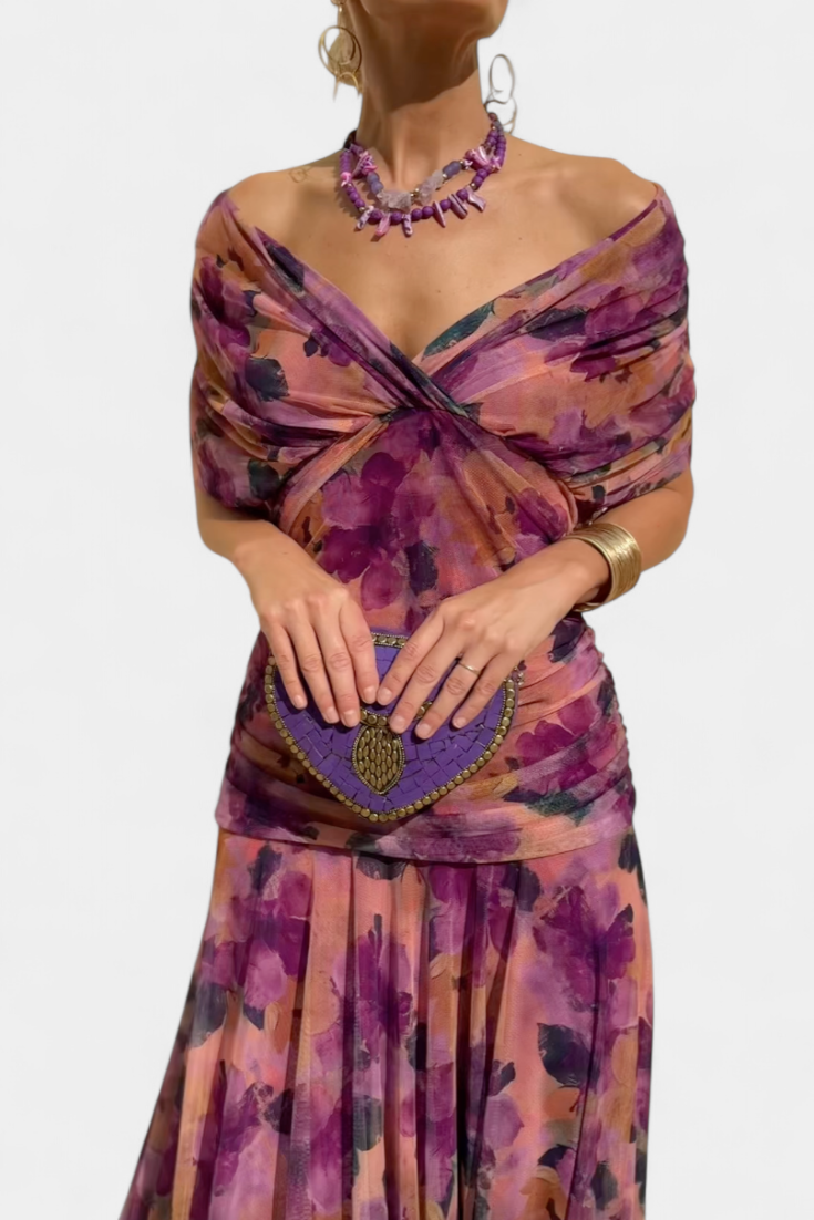 Elisanne - Elegant Off-Shoulder Dress