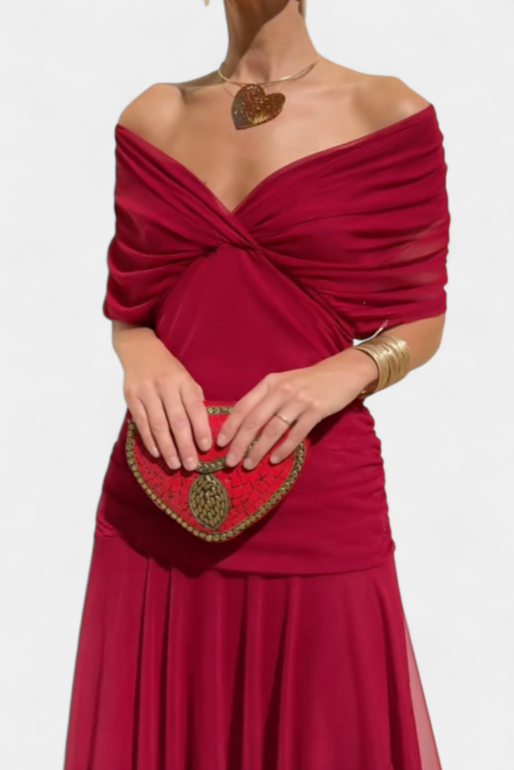 Elisanne - Elegant Off-Shoulder Dress