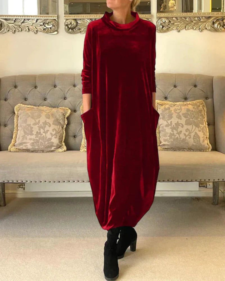 Rose | Relaxed Velvet Dress