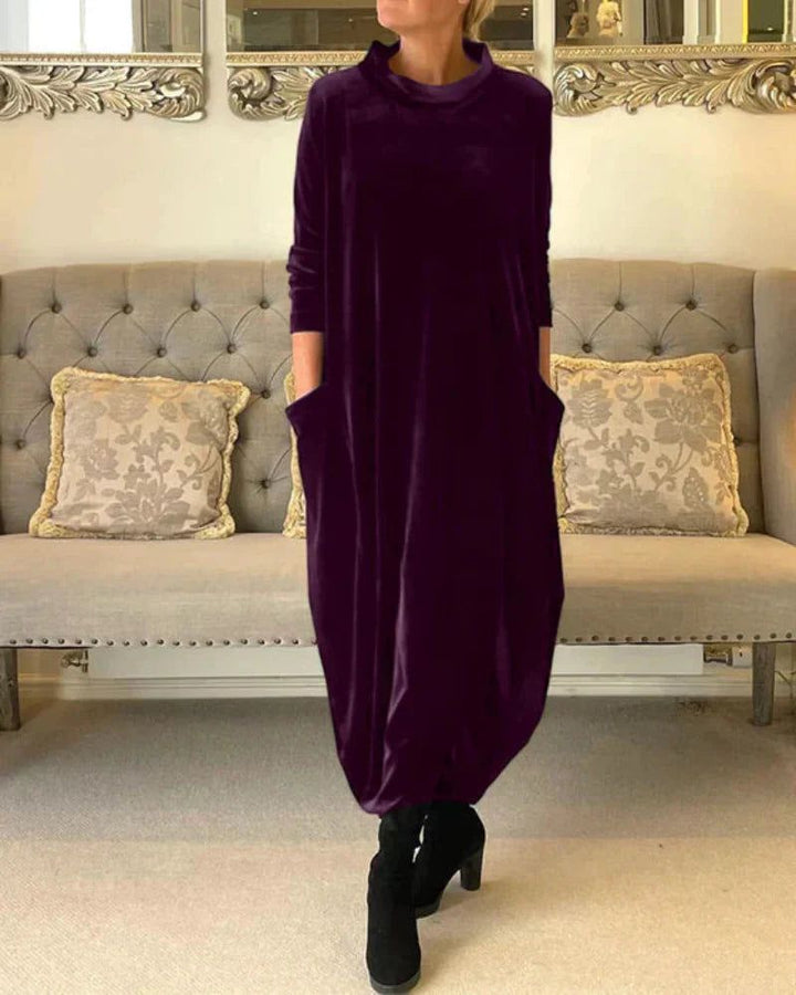 Rose | Relaxed Velvet Dress