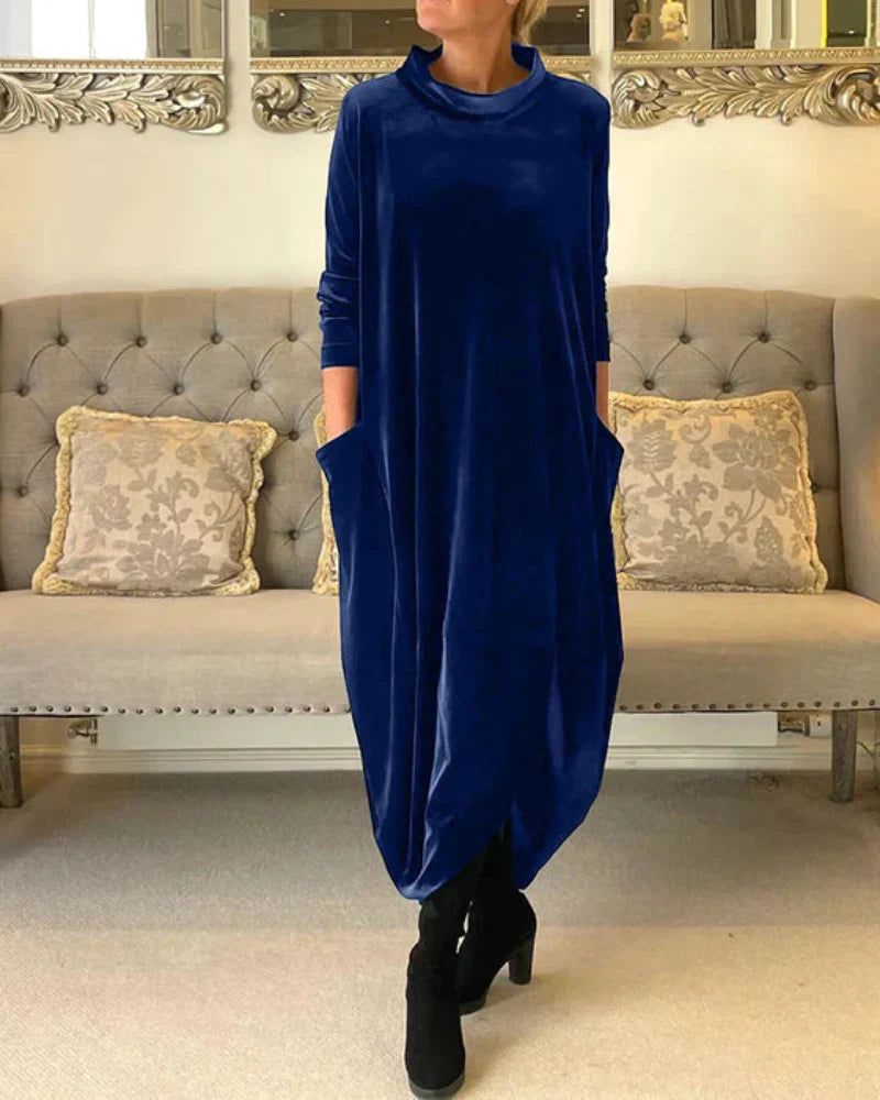 Rose | Relaxed Velvet Dress