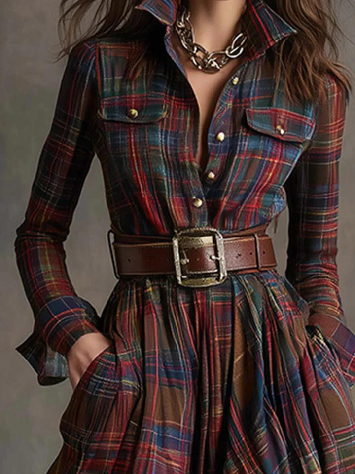 Serena | Belted Shirt Dress