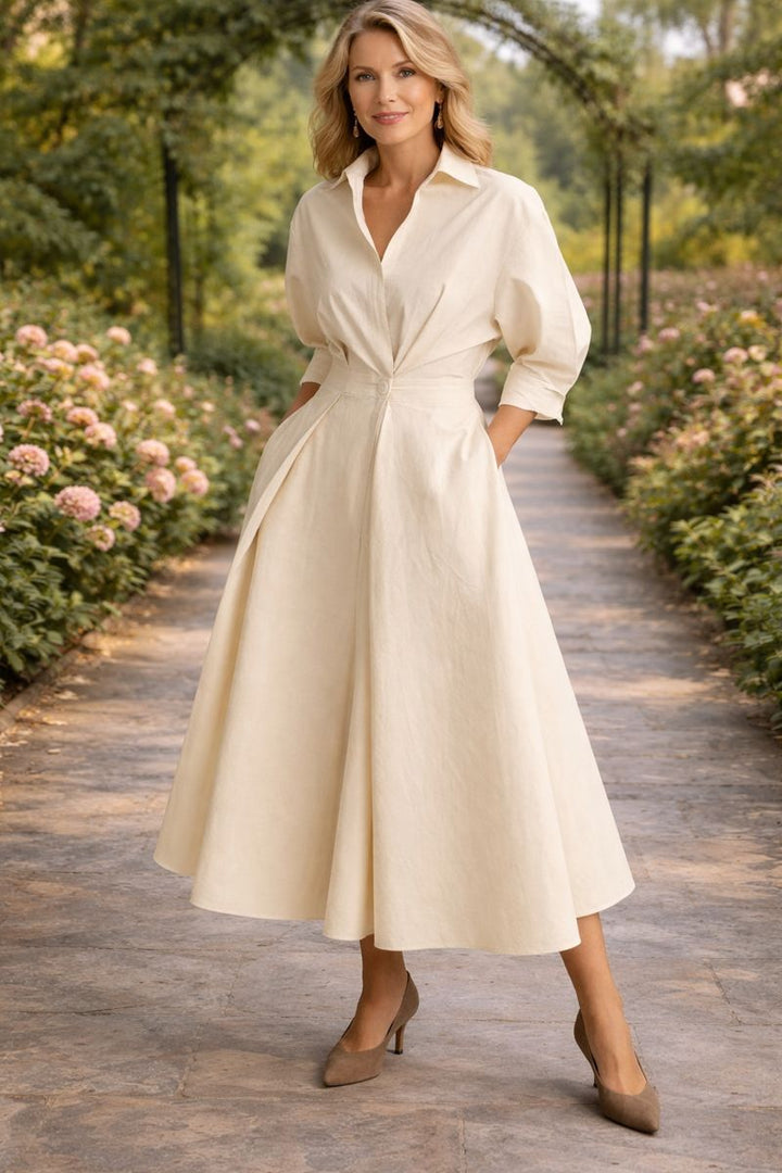 Thalyssa | Wrap-Front Flowing Maxi Dress