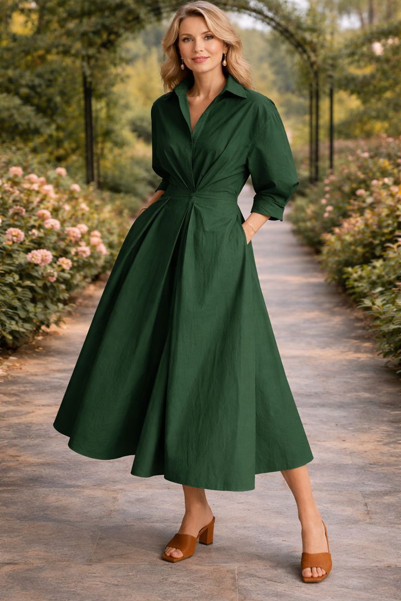 Thalyssa | Wrap-Front Flowing Maxi Dress