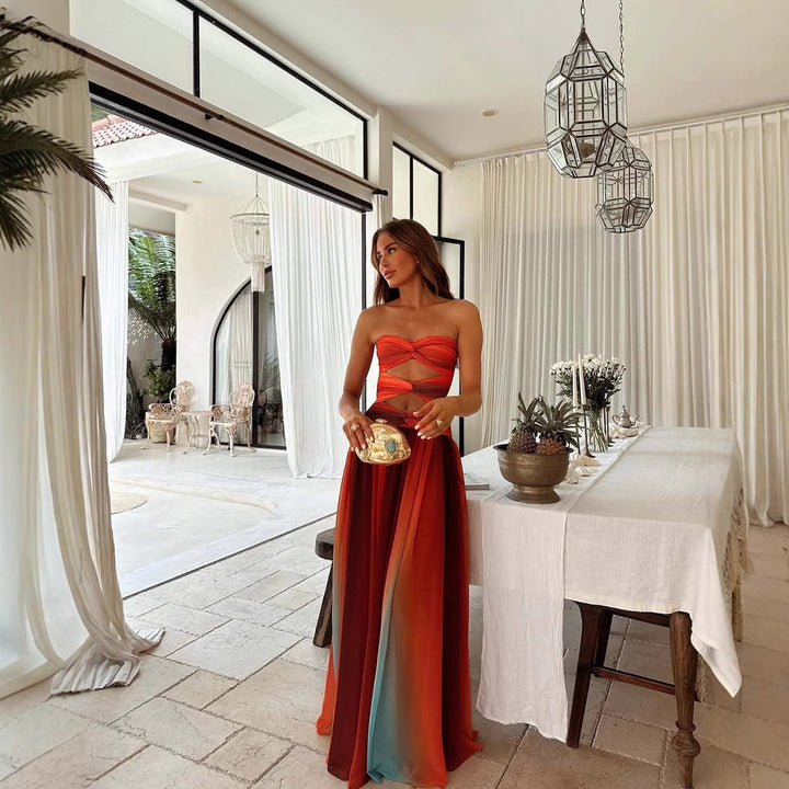 Clara | Strapless Maxi Dress