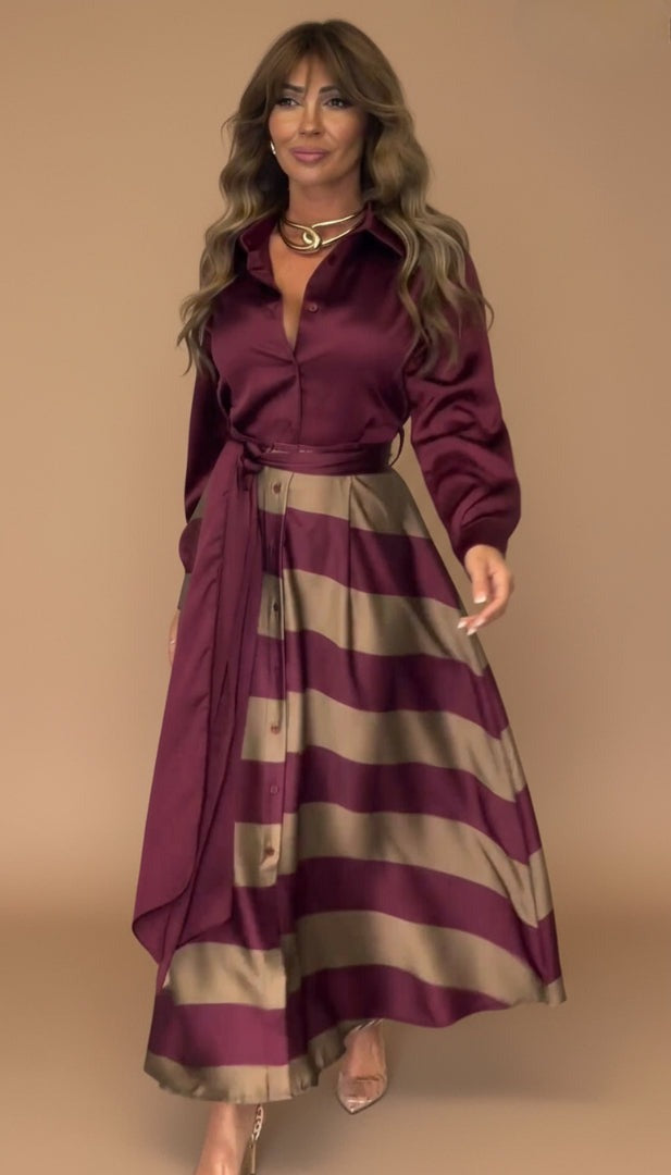 Harper™ | Striped Maxi Dress