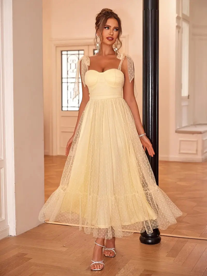 Elyna | Elegant Mesh Gown