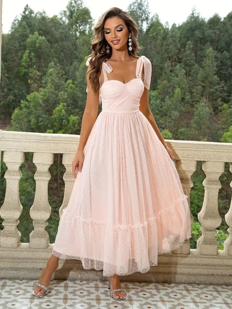 Elyna | Elegant Mesh Gown