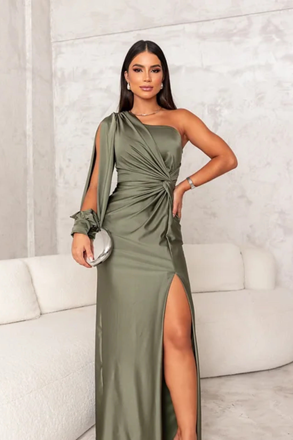 Anastasia - Elegant Slit Maxi Dress