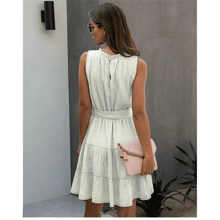 Kiana™ - Chic Short Hawaii Dress White
