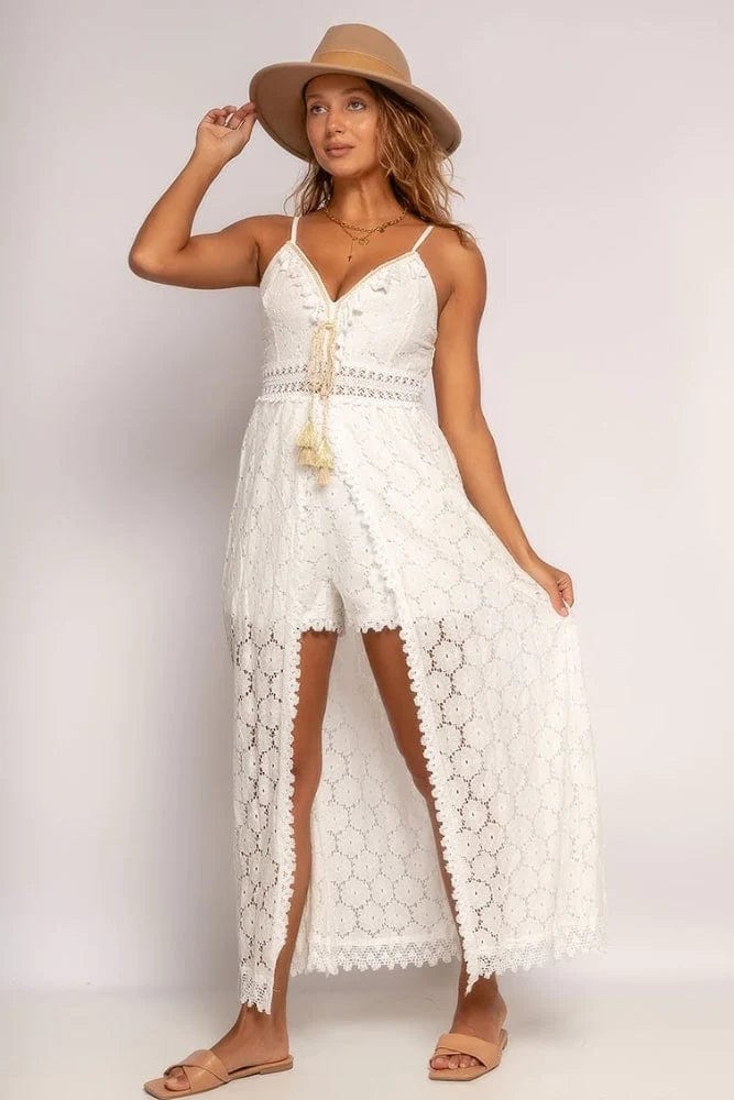Savannah™ - Chic White Hawaii Dress