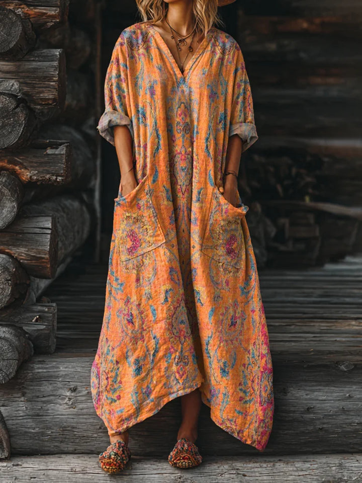 Moonlight | Vintage Boho Dress with Pockets