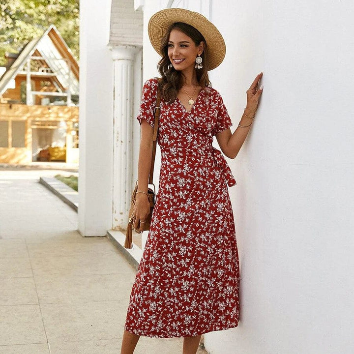 Rose™ - Floral Hawaii Midi Dress