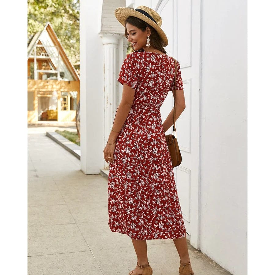 Rose™ - Floral Hawaii Midi Dress