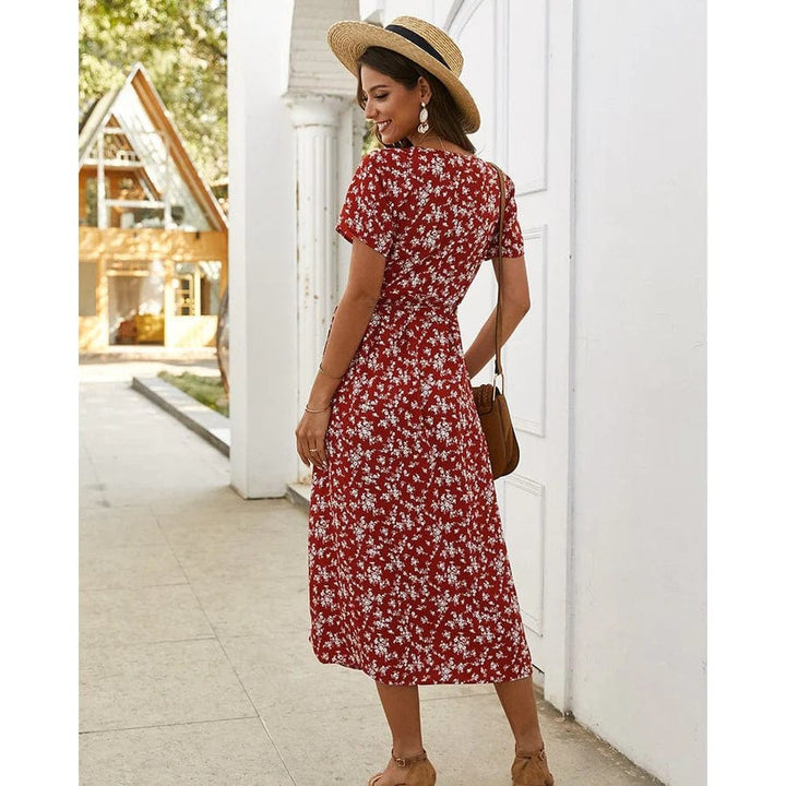 Rose™ - Floral Hawaii Midi Dress
