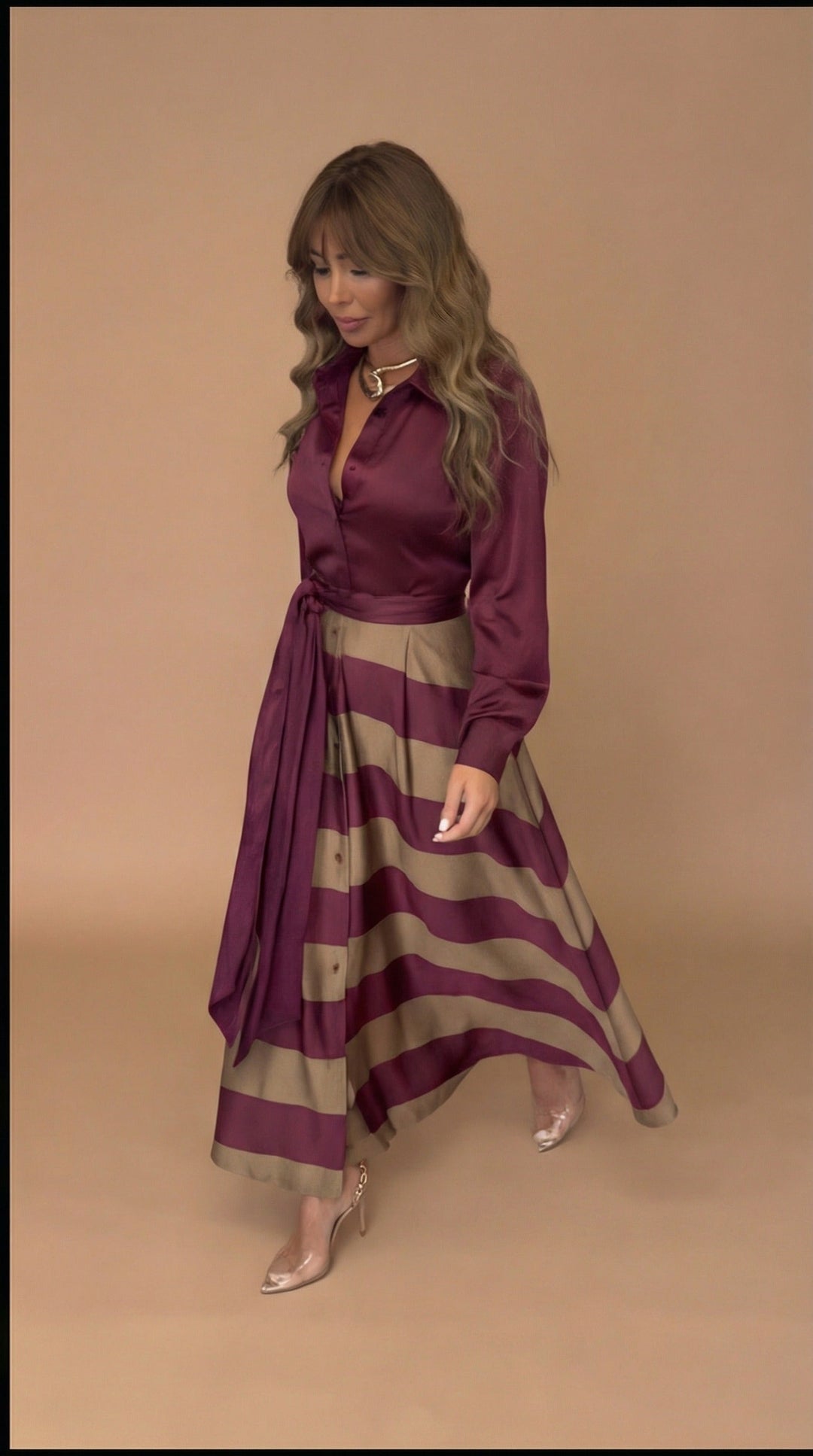 Harper™ | Striped Maxi Dress