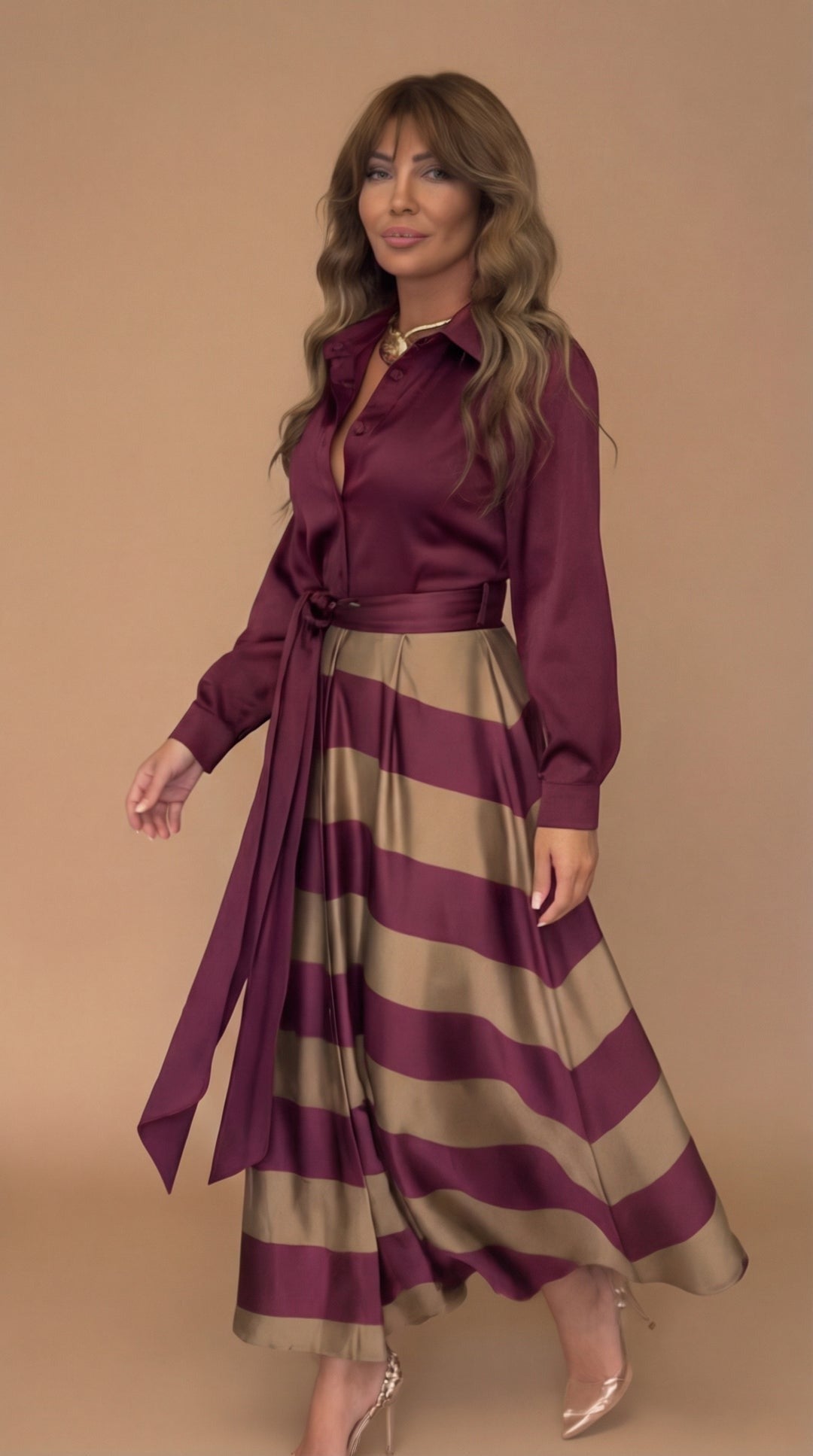 Harper™ | Striped Maxi Dress