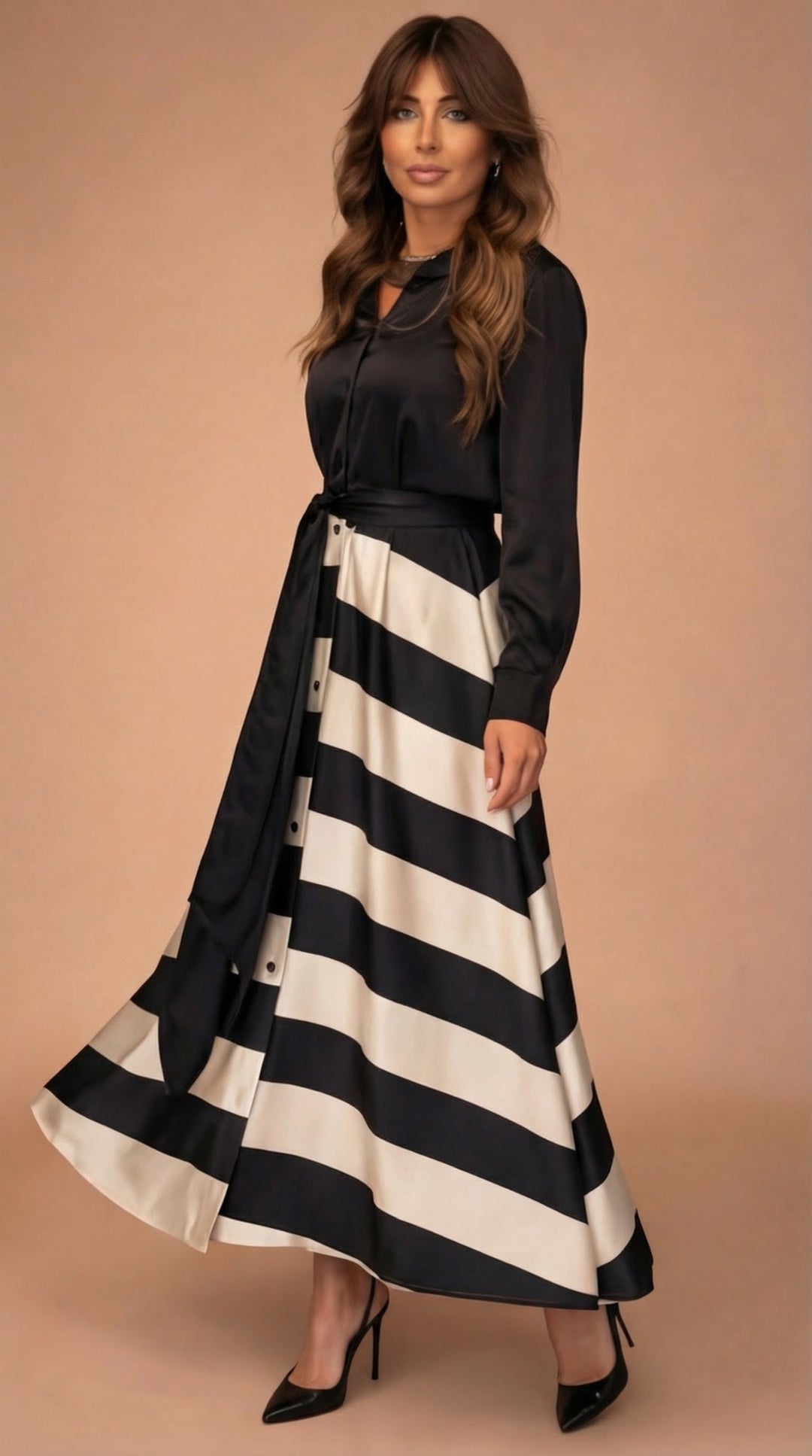 Harper™ | Striped Maxi Dress