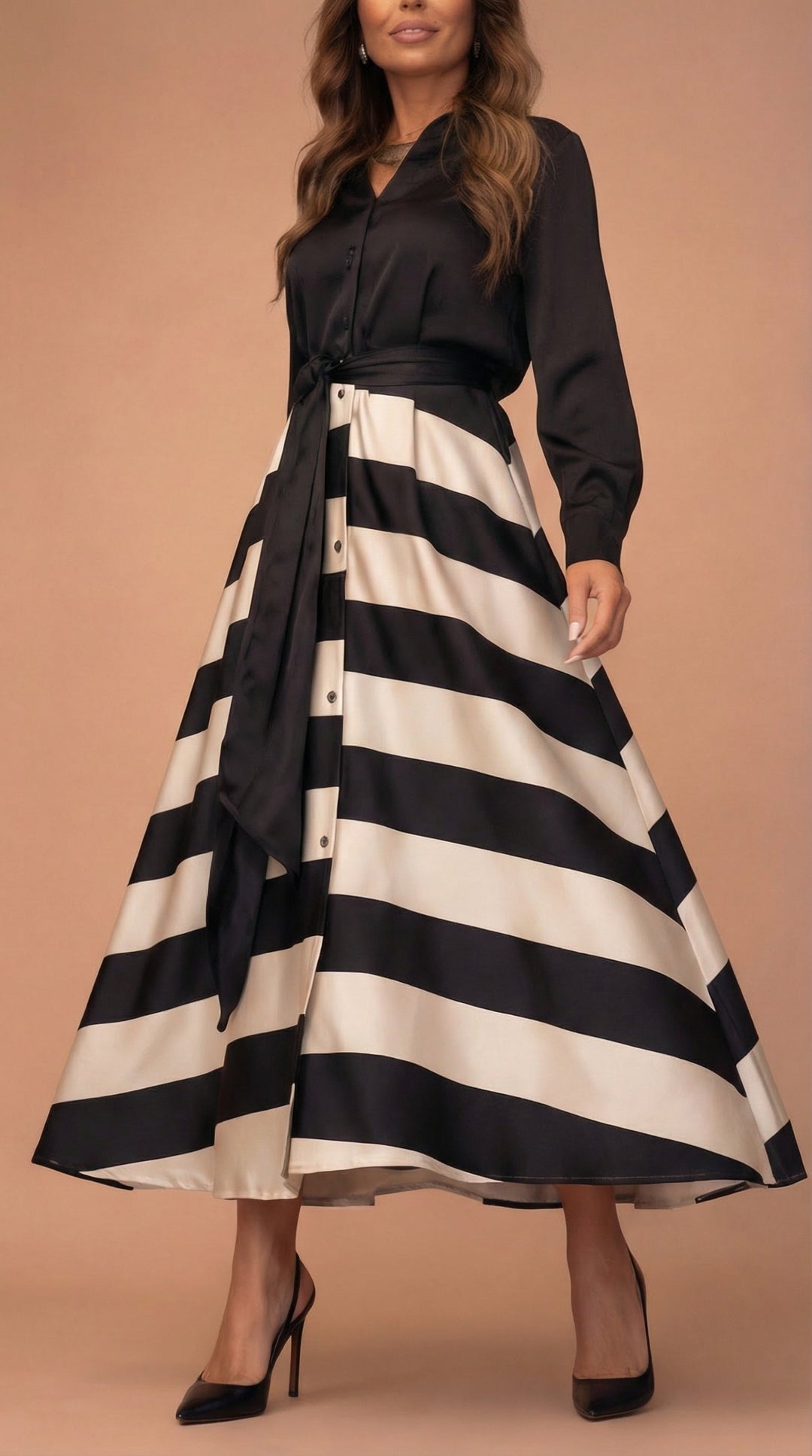 Harper™ | Striped Maxi Dress