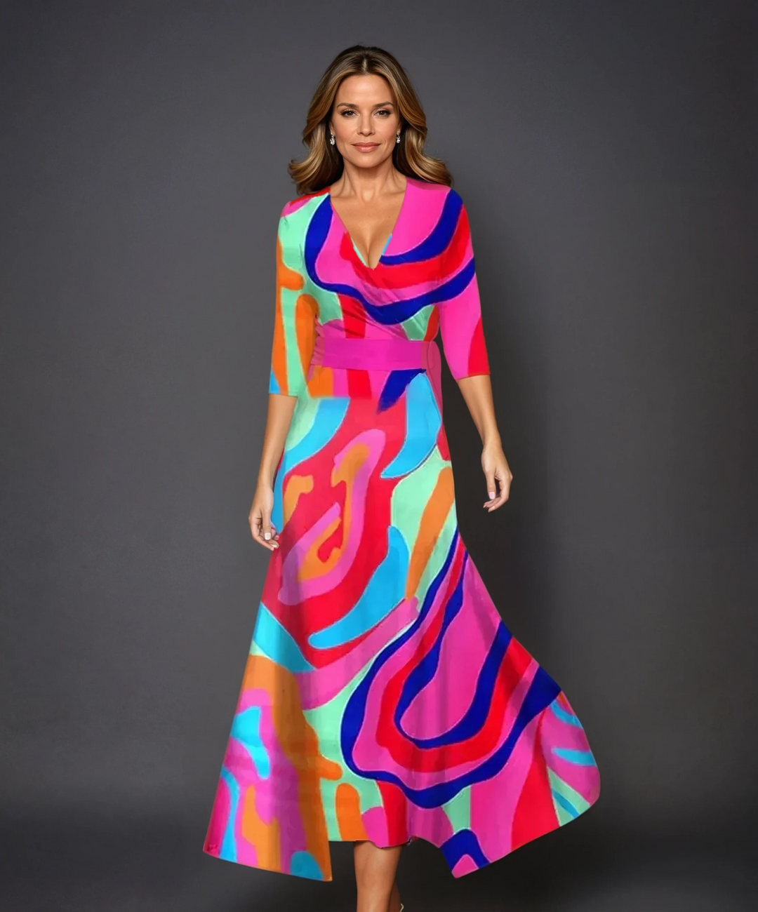 Layla™ | Chic Dress with Floral Print