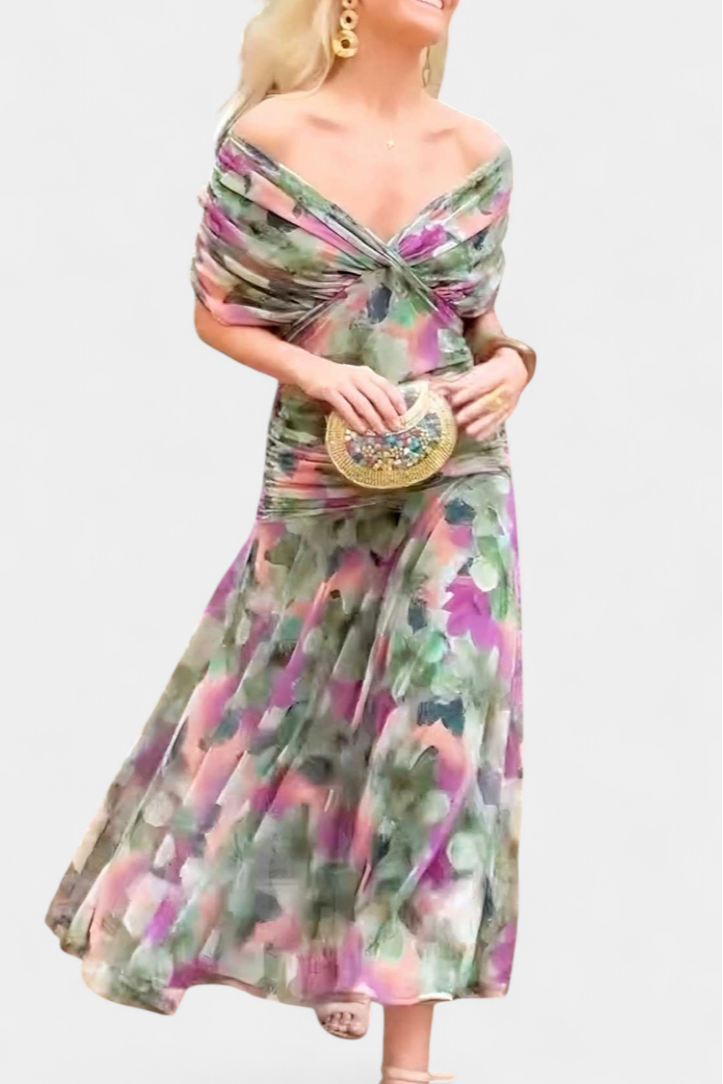 Elisanne - Elegant Off-Shoulder Dress