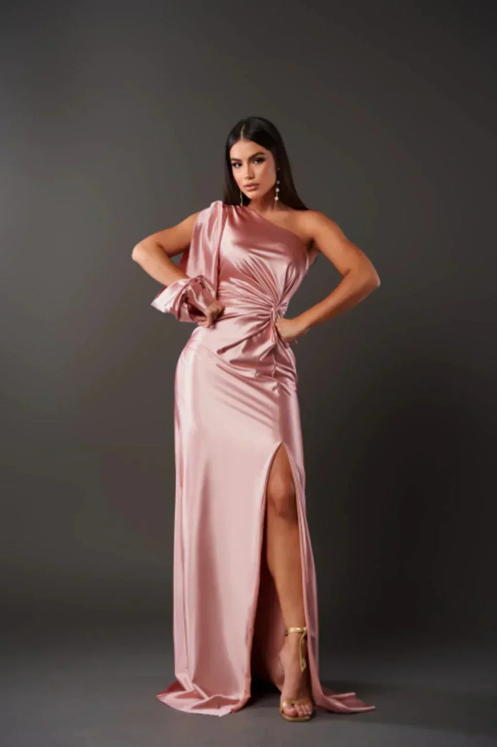 Anastasia - Elegant Slit Maxi Dress
