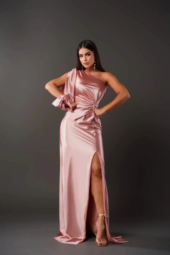 Anastasia - Elegant Slit Maxi Dress