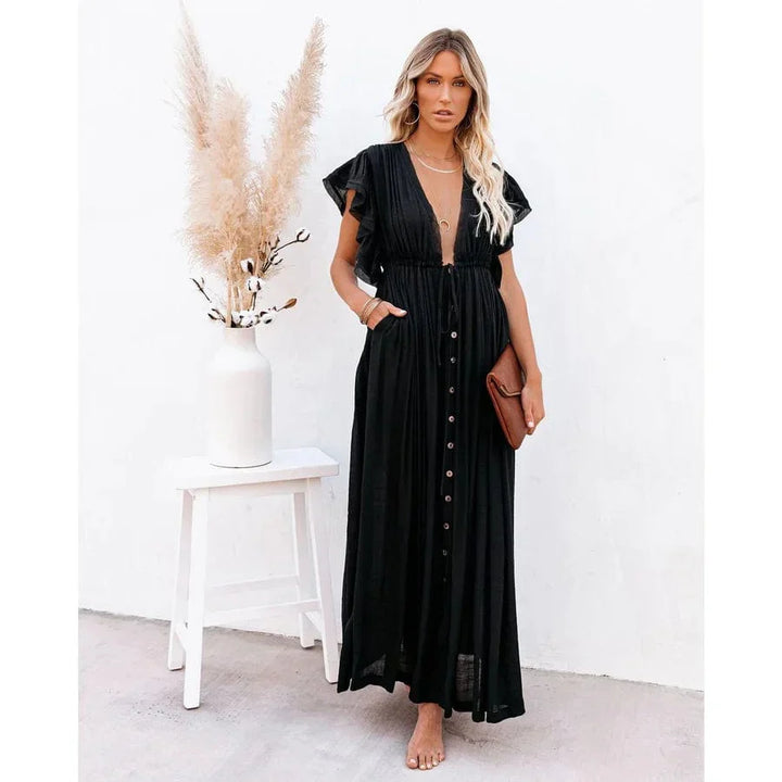 Grace™ - Maxi Black Hawaii Dress