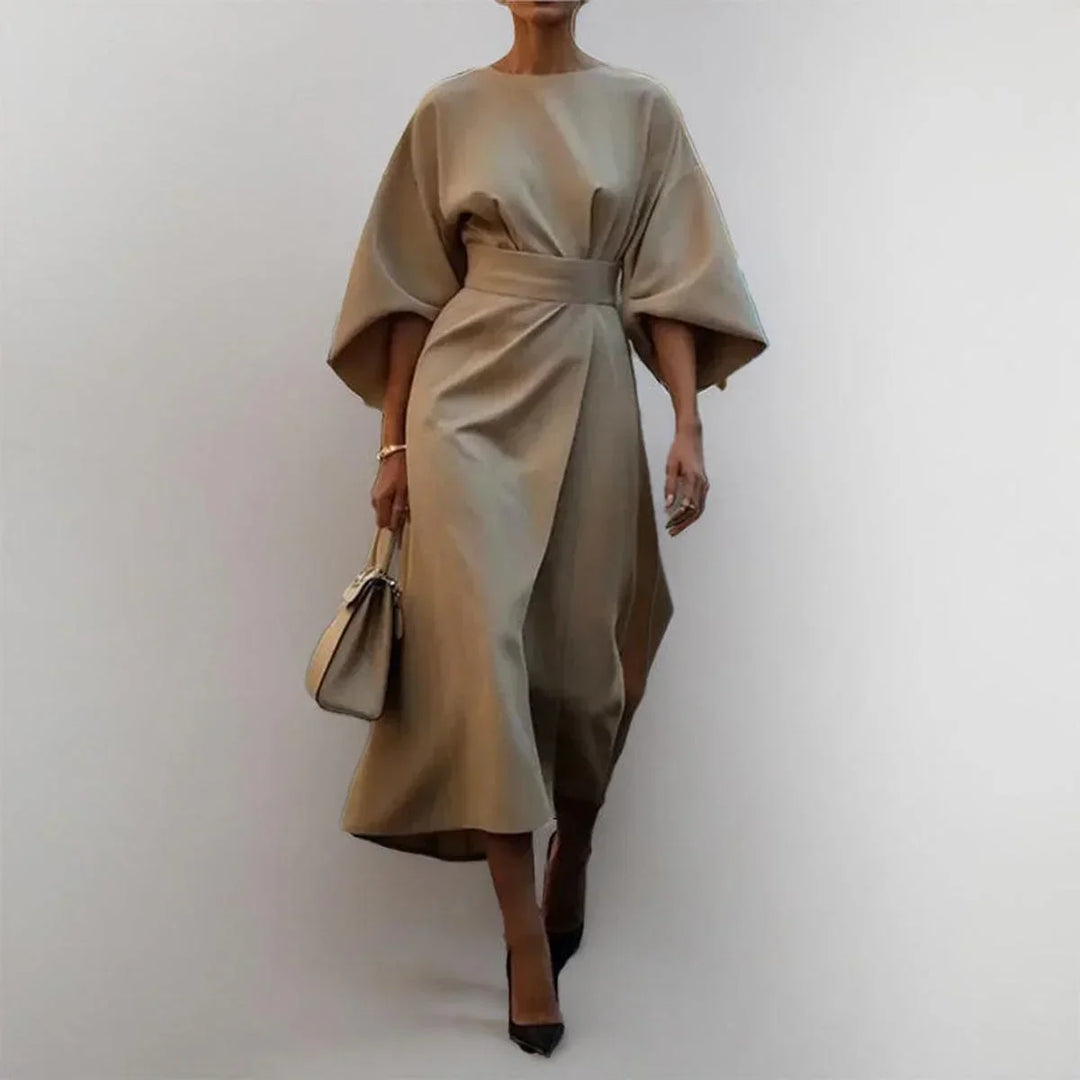Dessa - Minimalist Belted Luxe Dress