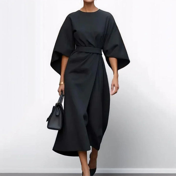 Dessa - Minimalist Belted Luxe Dress