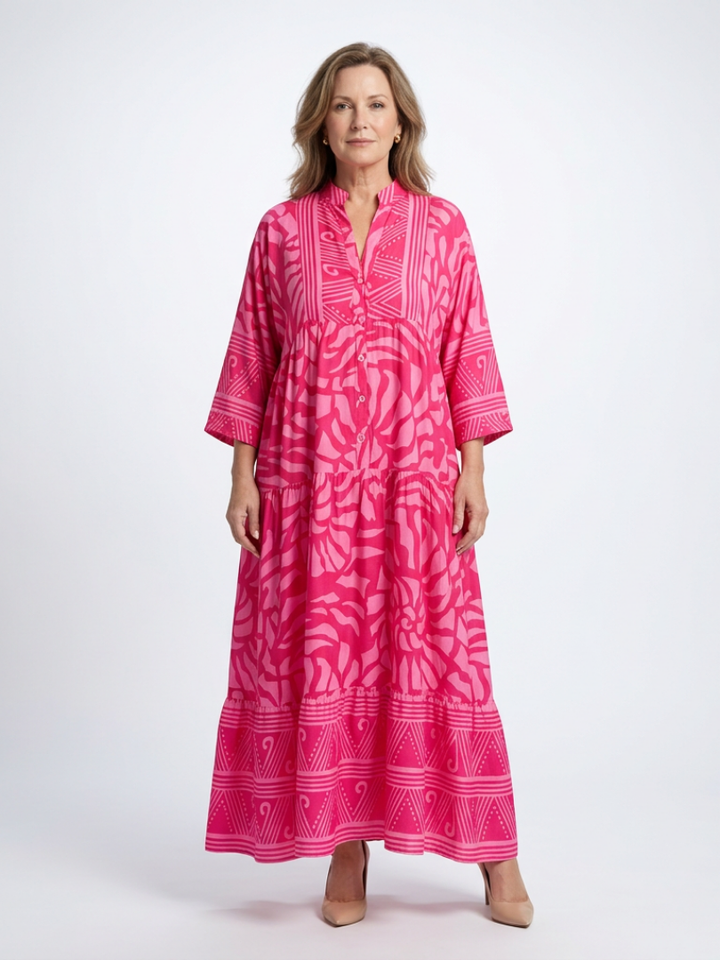 Margaret | Button Front Midi Dress