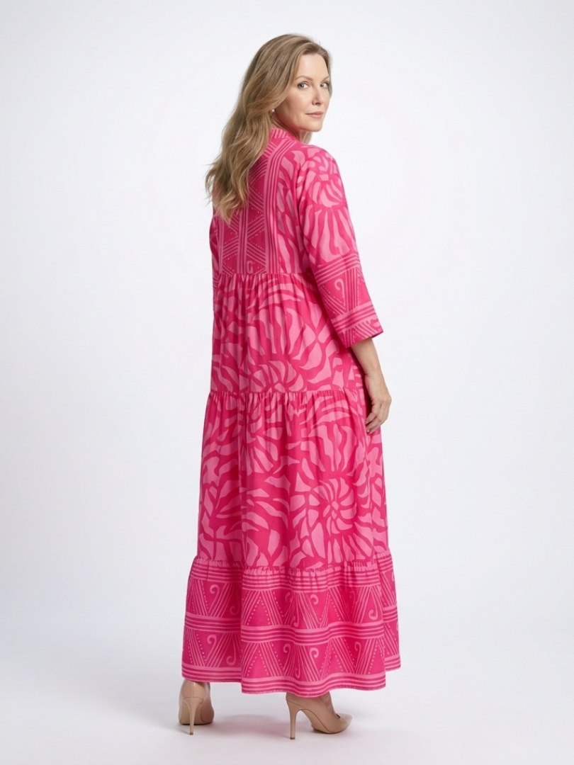Margaret | Button Front Midi Dress