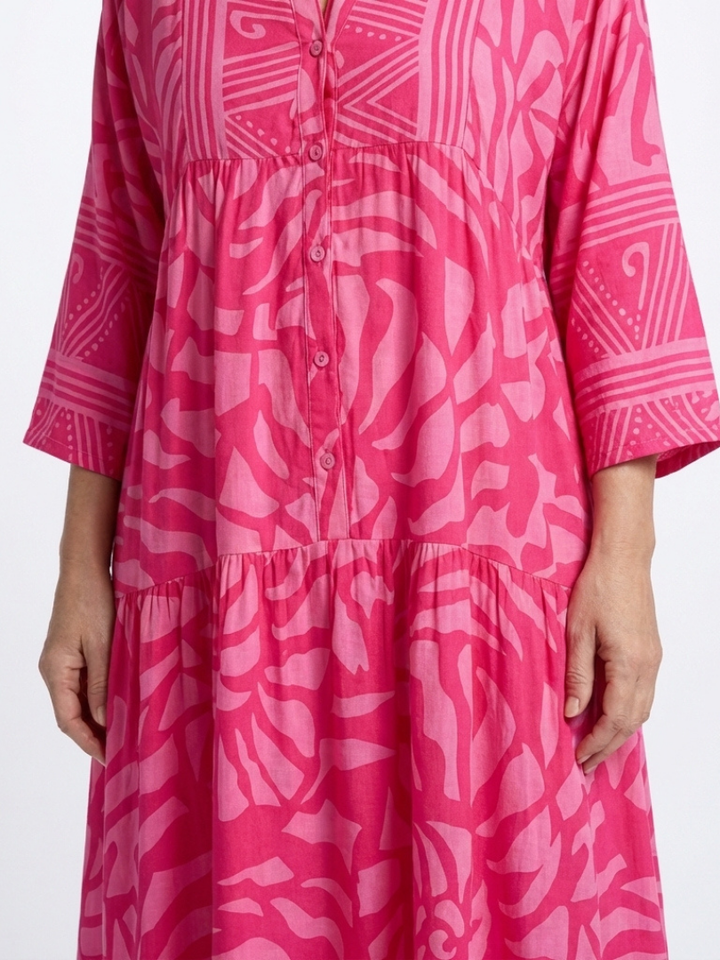 Margaret | Button Front Midi Dress
