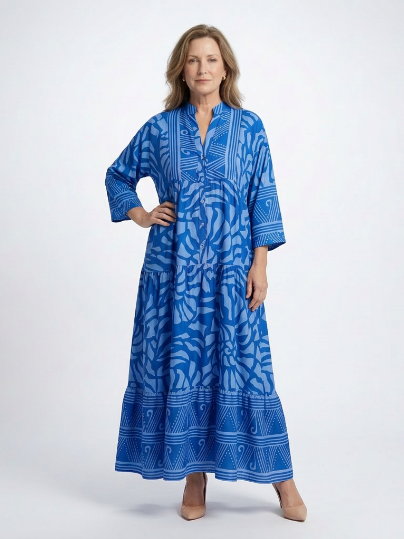 Margaret | Button Front Midi Dress