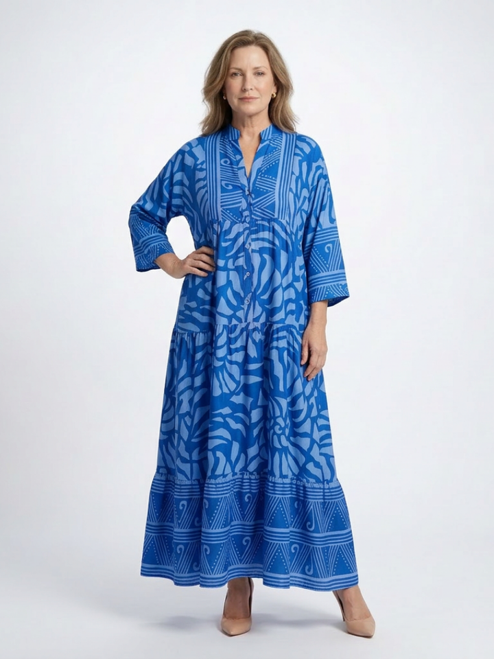 Margaret | Button Front Midi Dress