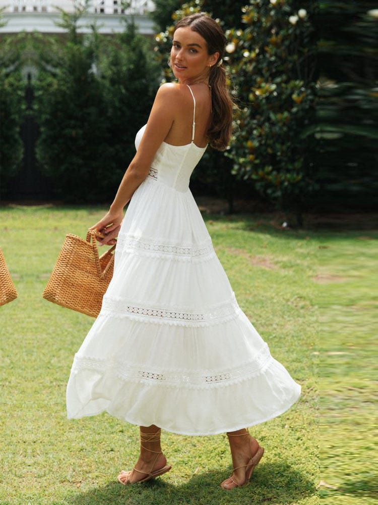 Iris™ - White Maxi Beach Dress