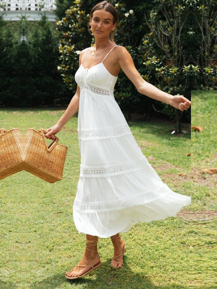 Iris™ - White Maxi Beach Dress